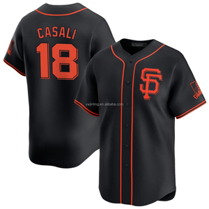 <span class=keywords><strong>2025</strong></span> erkek San Francisco alternatif sınırlı Jersey beyzbol tişörtü özel logolar siyah ile dikişli işlemeli üniforma giymek