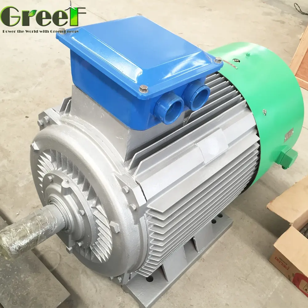 10 KW Low geschwindigkeit permanent magnet generator / 3 phase ac synchron PMG