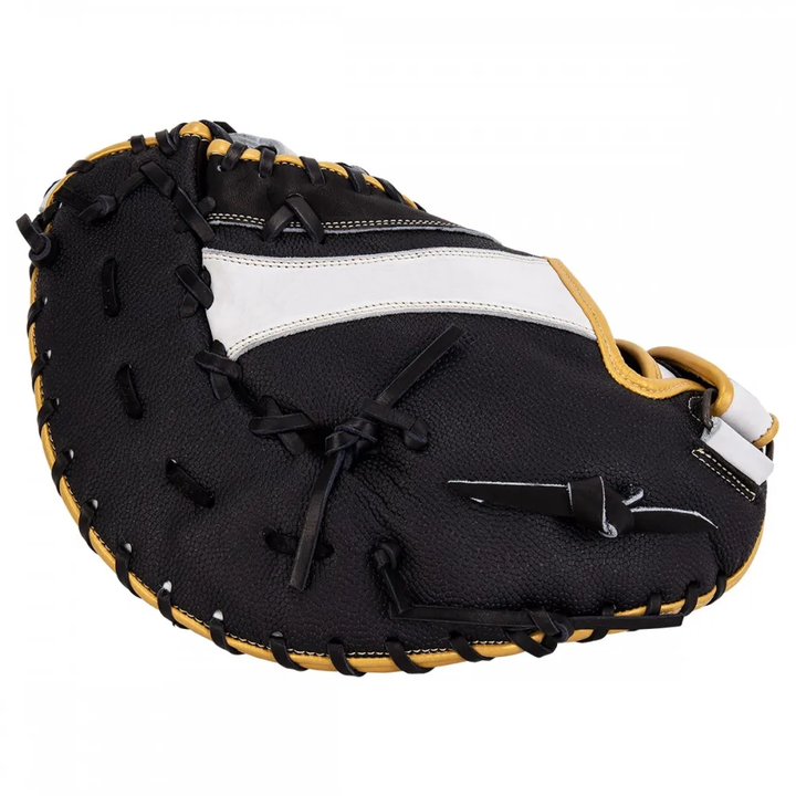 New Fastpitch Softball First Base Mitt Leather 1st Base Mitt Open Back with Closure