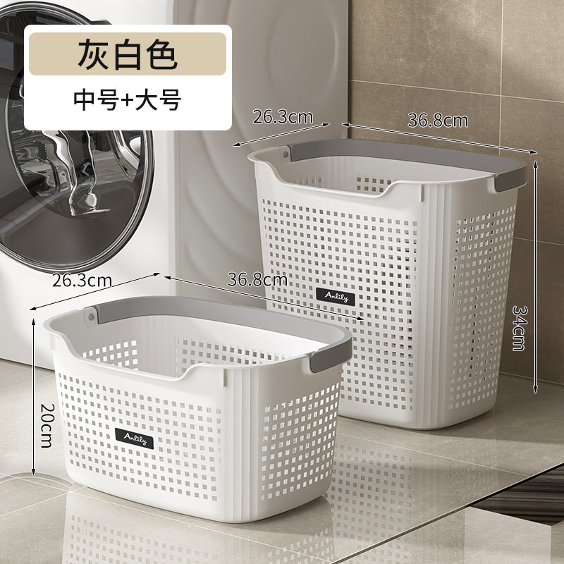 Medium and large-gray-white