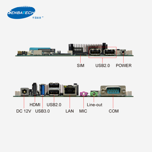 Maschine Embedded PCB Android 11.0 Linux Rockchip SBC RK3568 Motherboard mit Cortex-A55 eMMC 16G 8 * RS232 9 * USB ARM Mail-G52 GPU