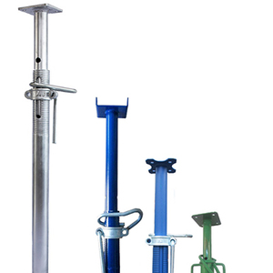 Materiales de construcción andamios puntales de acero galvanizado soporte de hormigón ajustable encofrado Utilería de acero materiales de construcción