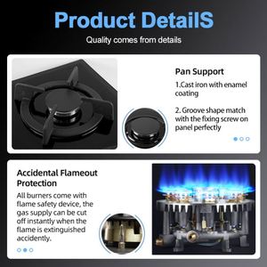 时尚魅力设计好价格快乐家用燃气灶 - Product Image 6