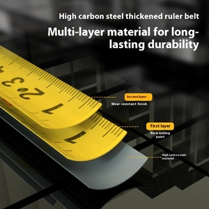 DELI công cụ thép Băng mét 2m-10M đa đặc điểm kỹ thuật vẽ số liệu công cụ tính toán đọc ngay tại chỗ - Product Image 2