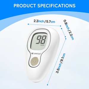 Dispositif médical sur appel <span class=keywords><strong>Plus</strong></span> Glucomètre Kit de surveillance de la glycémie avec bandelettes de <span class=keywords><strong>test</strong></span> - Product Image 4