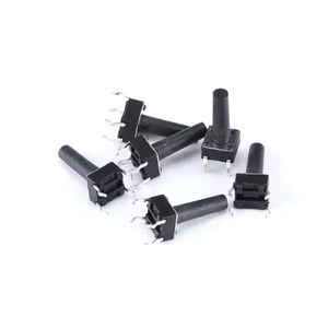 สวิตช์สัมผัส6*6*4.3/4.5/5/8.5/9.5/12/17/ 19mm โดยตรงสวิตช์ปุ่มแทรก4-Pin - Product Image 2
