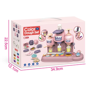 เครื่องทำไอศครีมดินเหนียวหลากสีเครื่องของเล่น DIY ของเล่นกระตุ้นประสาทสัมผัสดินเหนียวโพลิเมอร์22ชิ้น - Product Image 6