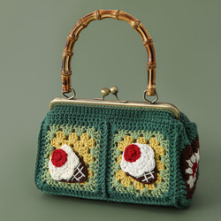 Green ice cream bamboo bag