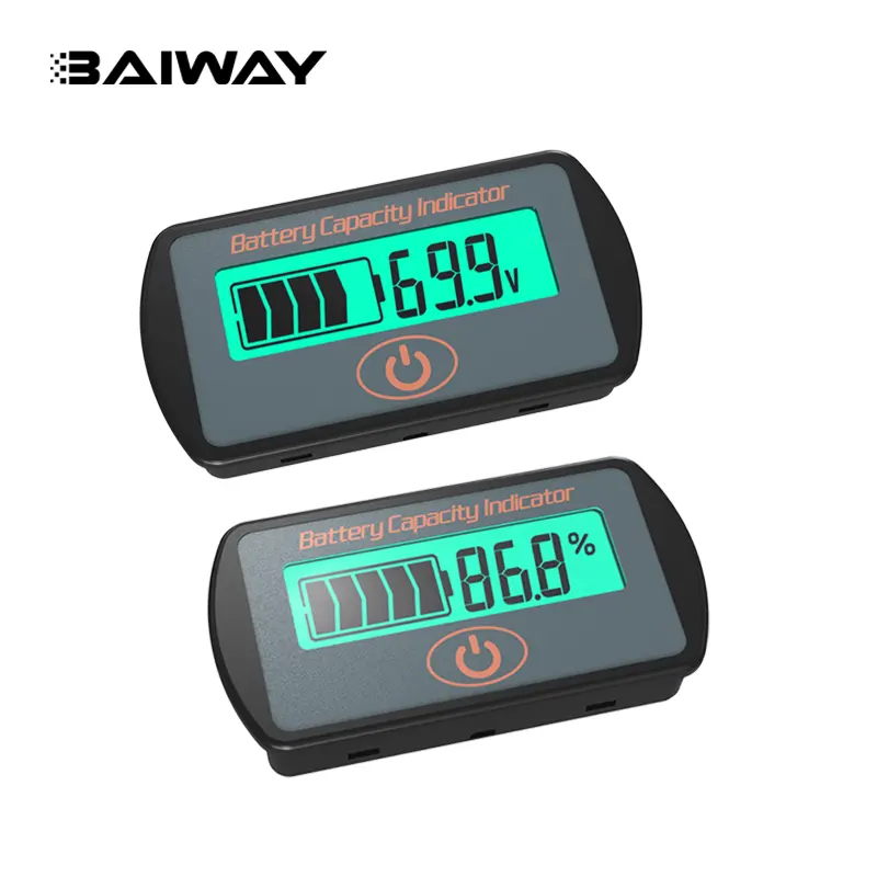 BW-LY7S 12V 24V 36V 48V bateria descarga testador bateria capacidade indicador bateria monitor