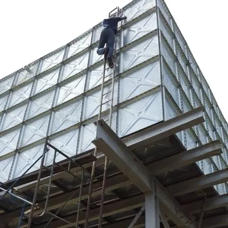 Réservoir d'eau modulaire en acier galvanisé, tour de 3 l, réservoir de stockage d'eau, délavé à chaud, 100000 litres