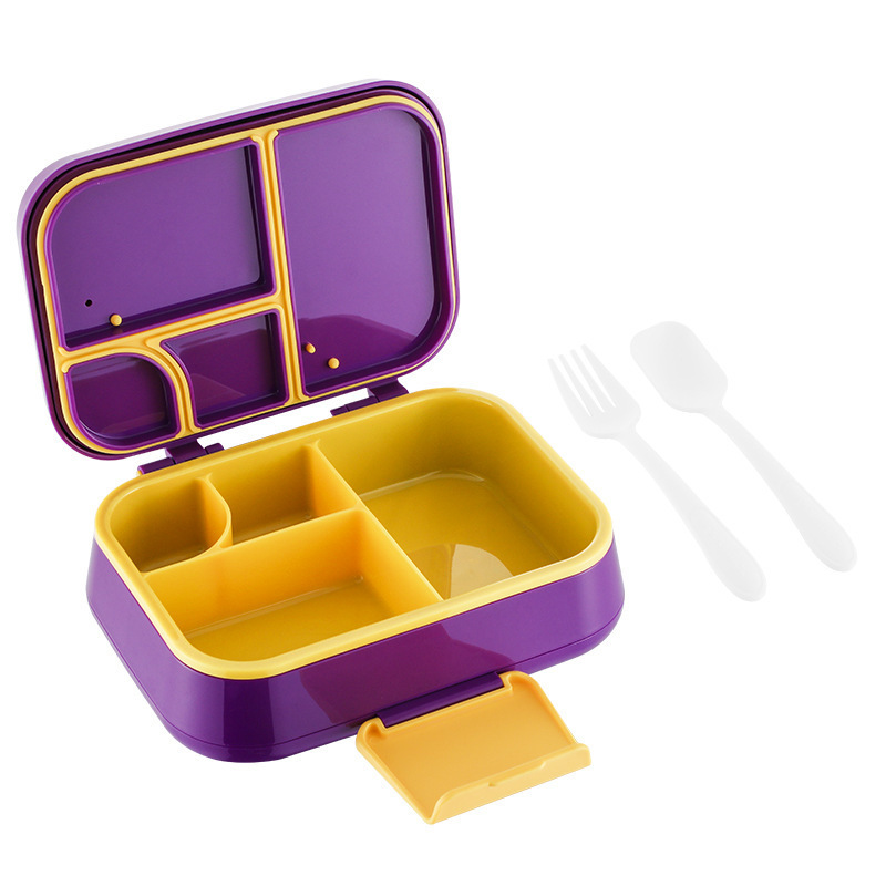 Boîtes violettes à 4 compartiments