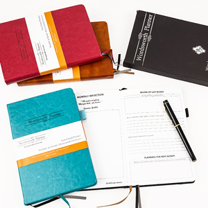 All'ingrosso personalizzato A5 Notebook cinturino elastico porta Logo Logo stampato taccuino in pelle per appunti - Product Image 1