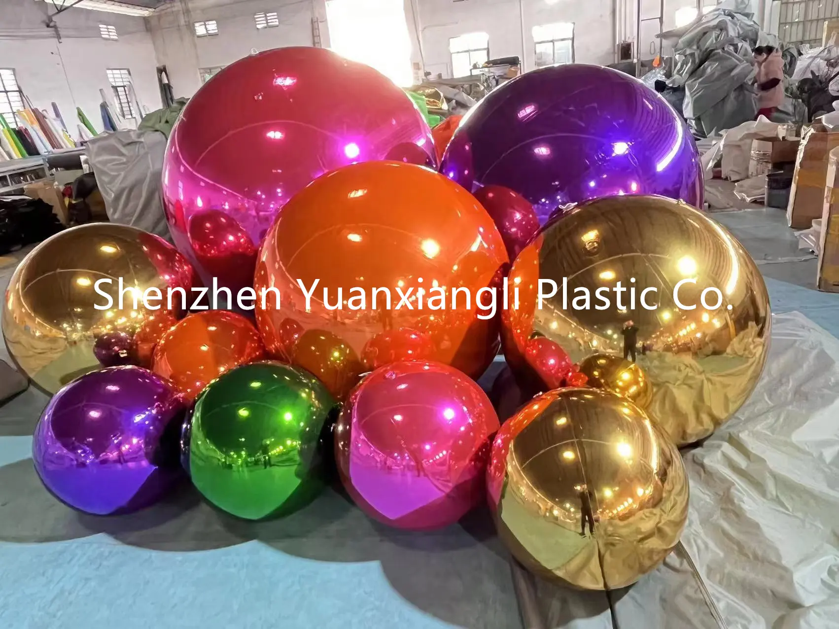 Красочный гигантский свадебный подвесной надувной шар по индивидуальному заказу