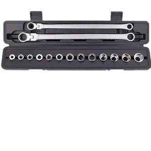 27pcs Extra Long Ratchet Wrench Set Flexible Head Multi Specification Plastic Socket <strong>Tools</strong> Hand Operated OEM Box <strong>Bag</strong> - Product Image 1