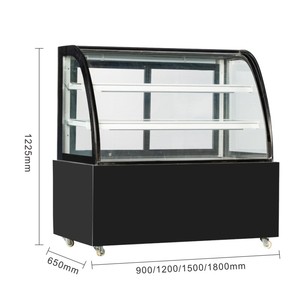 Cake Display Cabinet Cake Coffee Shop Sliding Glass Door <strong>Chiller</strong> Glass Display Refrigerator Fan Cooling