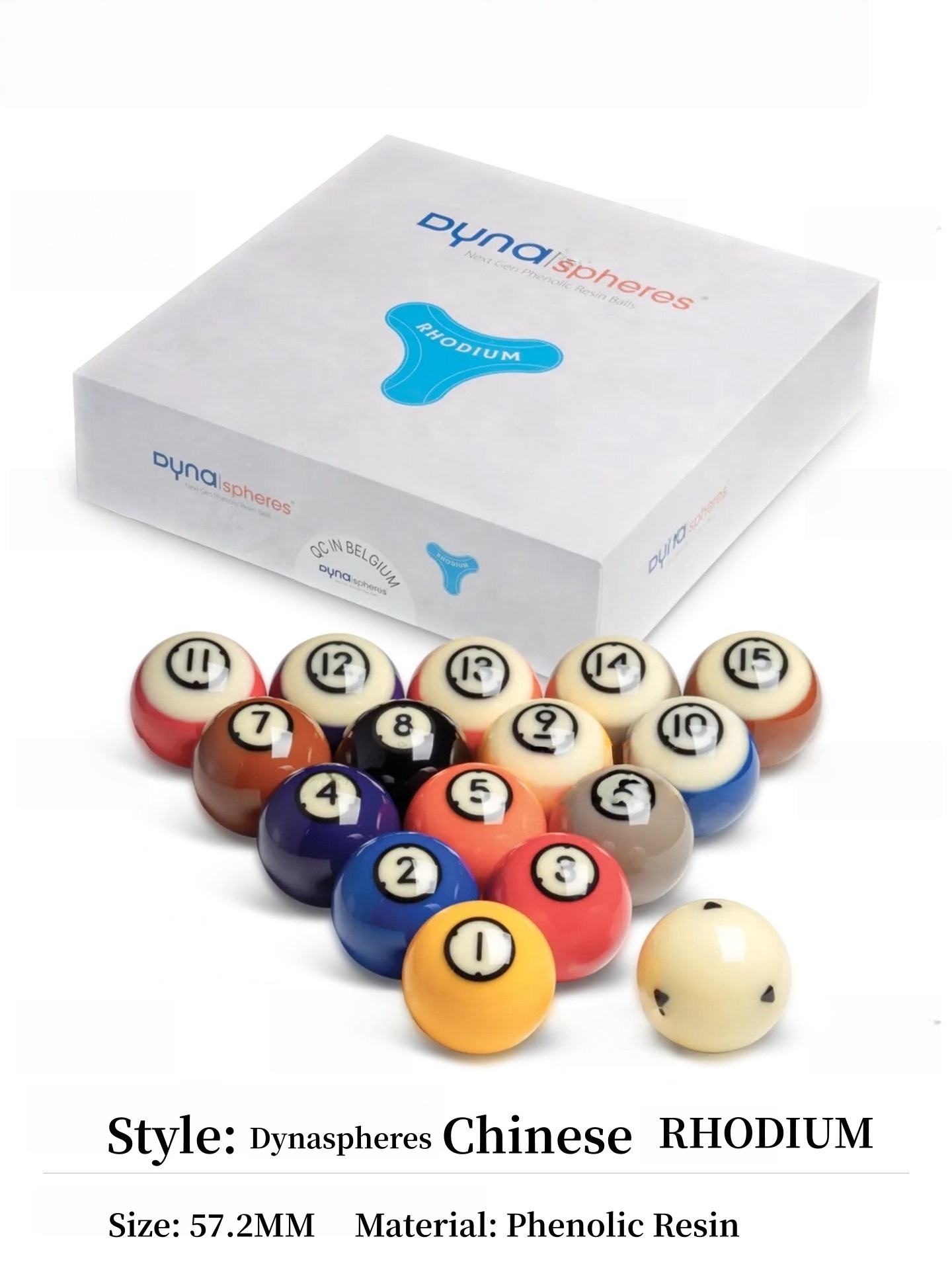 Dynaspheres RHODIUM (57,2mm) bleu clair