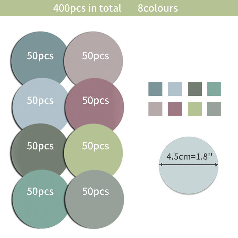 8 circles sticky note