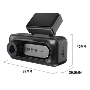 3.39英寸双镜头仪表板凸轮前后2K + 1080P WiFi应用控制24h停车仪表板摄像机记录器全球定位系统可选G传感器 - Product Image 4