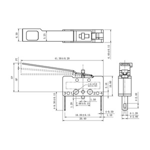 6A 125/250VAC 0.5A 125/250VDC 40t12 5 yoğuşma pompası su seviye kontrolü şamandıra aktive mikro anahtarları - Product Image 2