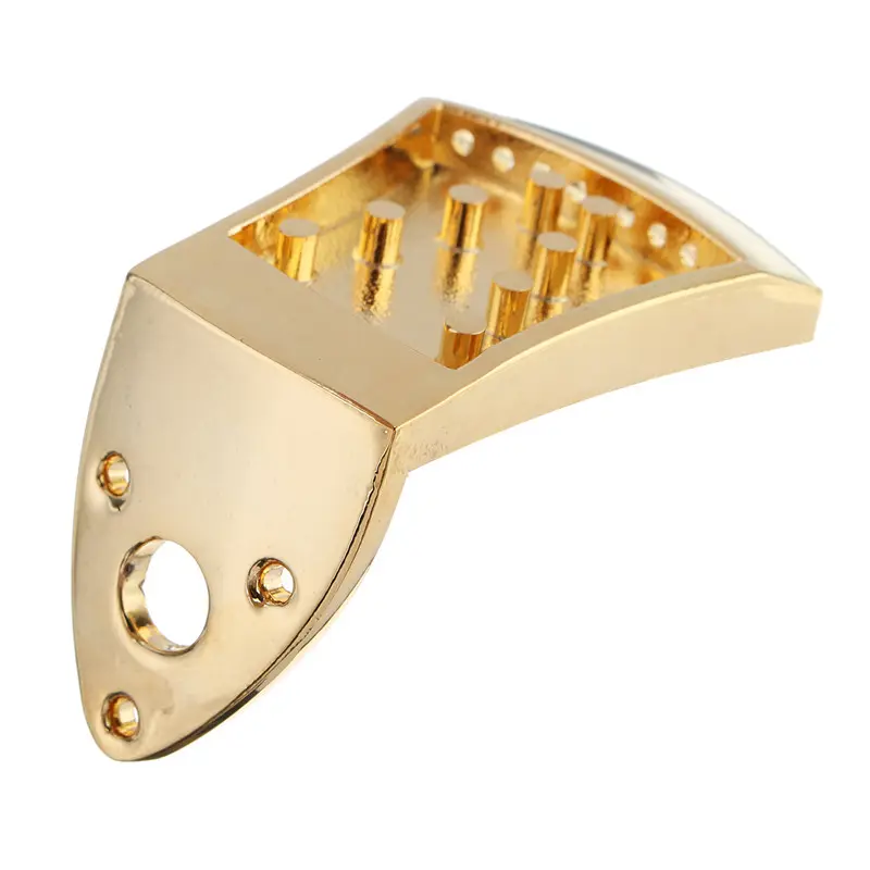 Mecanizado CNC Certificado ISO Personalizado Metal Golden Triangle 8 String Mandolin Tailpiece