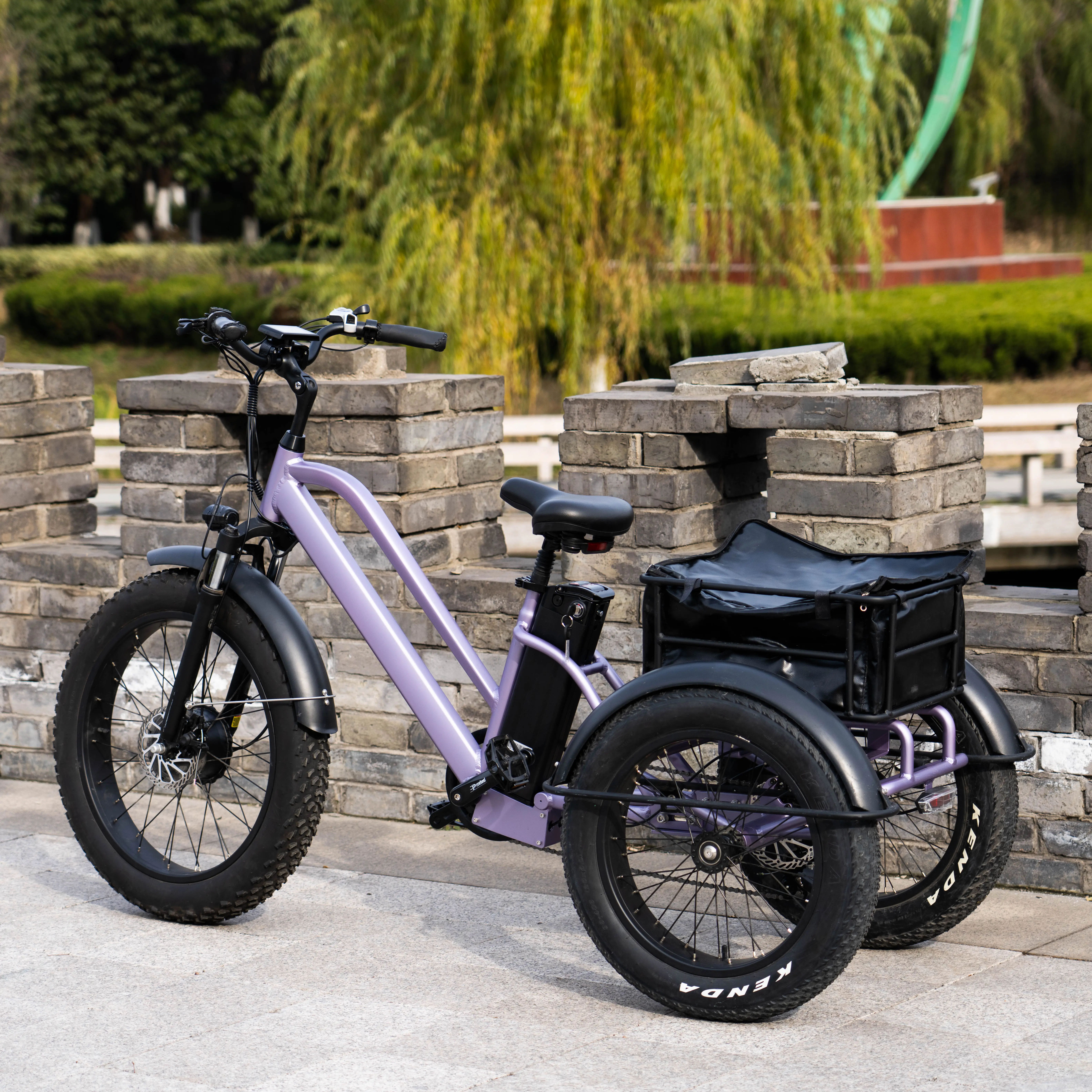AIMOS 48V 750W трехколесный самокат, фара для электровелосипеда в электрические трехколесные велосипеды 3 колеса складной грузовой Мотодельтаплане, широкая шина для электрических велосипедов три колеса для взрослых