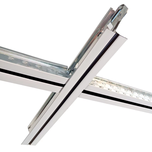 Rejilla en T de techo con revestimiento de zinc de acero galvanizado Componentes Rejilla de azulejos de techo de caída negra de aluminio - Product Image 2