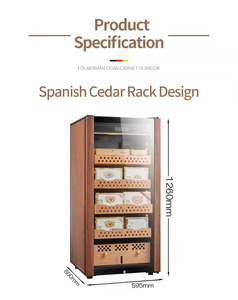 2022 New Design Large <strong>Humidor</strong> for bar Electric Humidity Controlled Display Cigar Cooler Cigar <strong>Humidor</strong> Cabinet for Cigar bar - Product Image 3