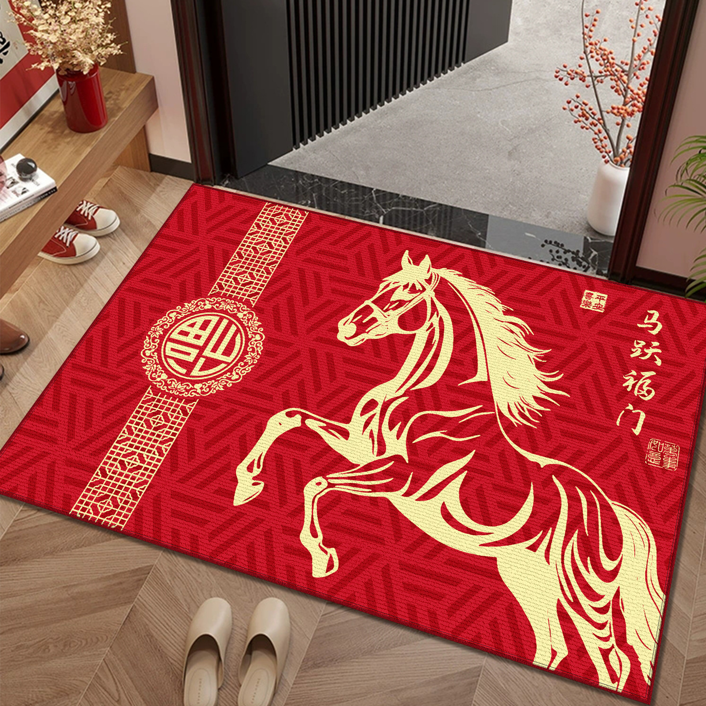 Le cheval d'or saute par-dessus la porte