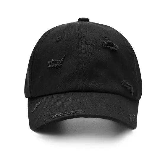 Personalised Plain 6 Panel Low Profile Unstructured Brushed Twill Baseball Cap Dad Hat