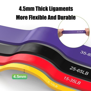 2024 Wholesale Custom Logo Fitness <strong>Elastic</strong> Thera Band Private Label Natural Premium Latex Resistance Bands Bar Set with <strong>Handles</strong> - Product Image 3
