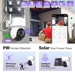 Regis nuevo Icsee 4MP 1,5 pulgadas Wifi Mini Cámara Pir disparador humanoide visión nocturna Cctv IP seguridad Cámara alimentada por energía Solar - Product Image 3