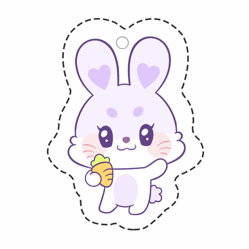 Cute MM bunny (with lanyard)
