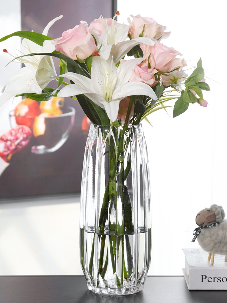Factory Produced Wholesale Glass Flower Vase for Home Decor