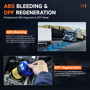 ANCEL X7高清重型卡车扫描仪24v全系统EPB ABS机油复位SAS d-p-f Regen TPMS ECU编码OBD2诊断工具 - Product Image 3