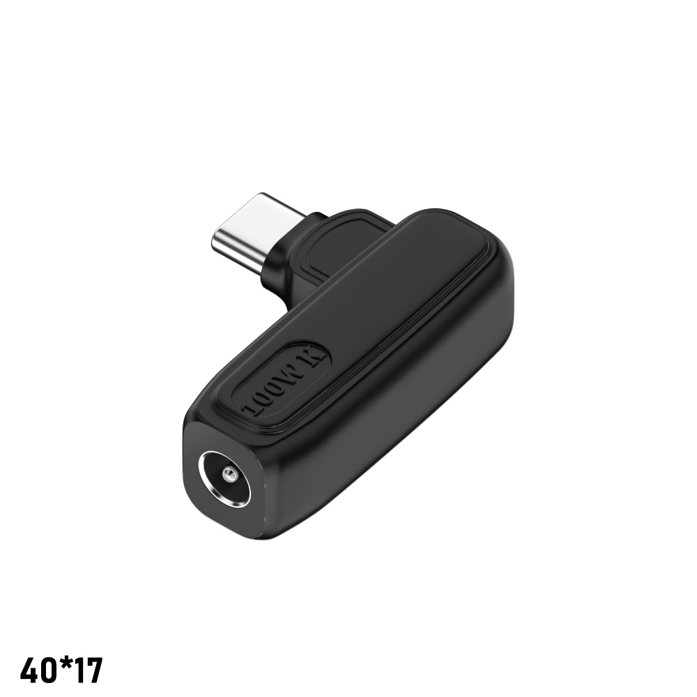 4,0*1,7 mm vers USB C noir