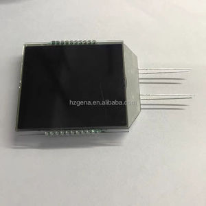Kunden spezifisches TN8-Digit 7-Segment-LCD-Display Industrielles Anzeige instrument mit schwarzem Hintergrund und weißem Text