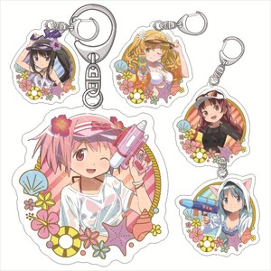 15スタイルPuella <span class=keywords><strong>Magi</strong></span> Madoka Magicaプラスチックアクリルアニメキーホルダーペンダント両面キーホルダージュエリー