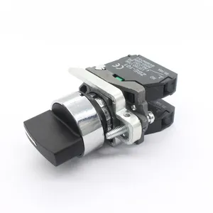 ManHua XB4-BD53 220V maniglia elettrica Standard 3 posizioni Stay Put selettore interruttore a pulsante ritorno a molla - Product Image 4