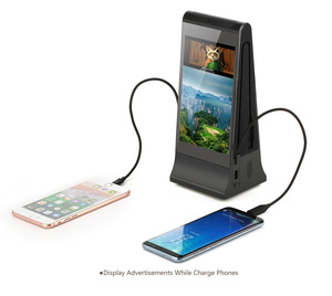 FYD-868 Indoor Android Version WIFI Dual <strong>7</strong> Inch Tabletop <strong>LCD</strong> Advertising Menu Charging <strong>Display</strong> Player Built-in <strong>Motion</strong> <strong>Sensor</strong> - Product Image 4