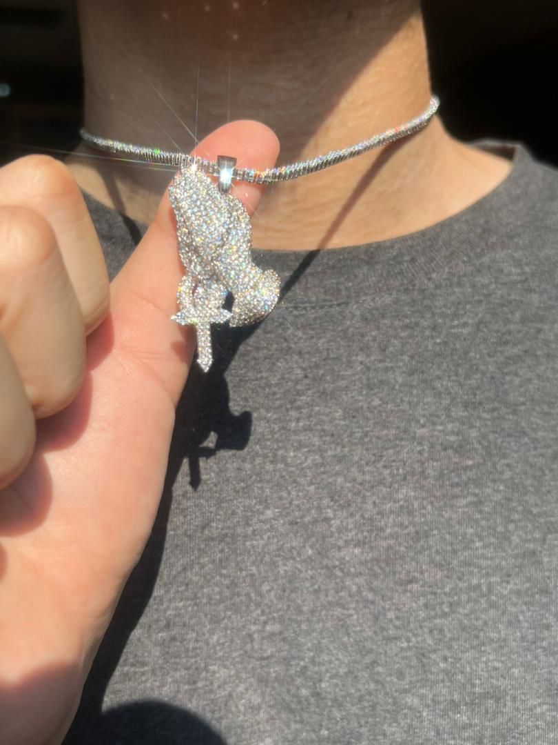 Pendentif + chaîne tennis 2mm