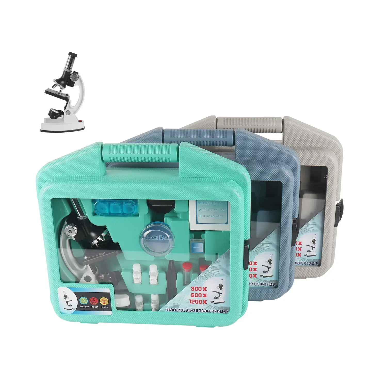 LED 100X400X教育玩具を備えた子供初心者顕微鏡用科学キット