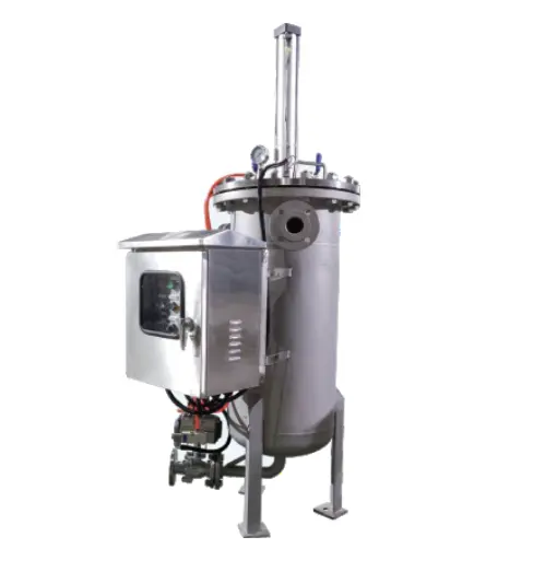 Précision de filtration 1500 microns filtre racleur de cylindre automatique pour l'industrie chimique fine