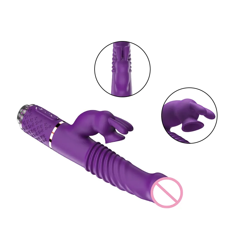 Double Head Rechargeable Dildo Vibrator G Spot Clitoris Vibrator Massage Sex Toys Silicone Electric Stimulator for Women
