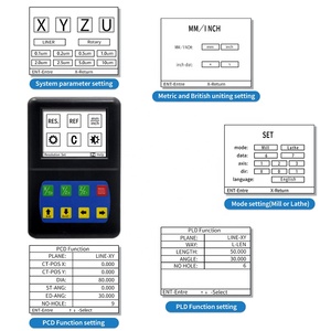 Ditron Small Szie 1/2/3 Axis 3.5 pollici LCD lettura digitale con scala lineare dro codificatore a scala magnetica per tornio di fresatura - Product Image 3