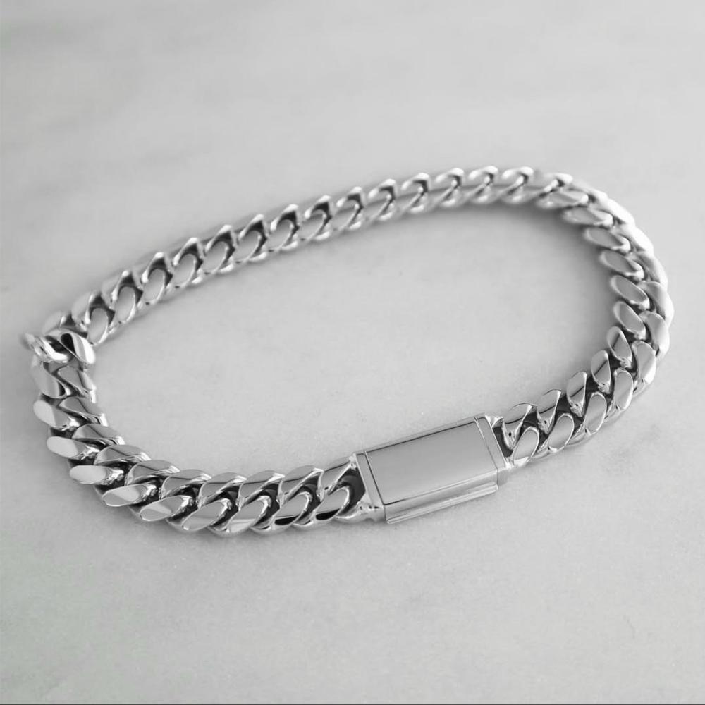 8mm - White Gold
