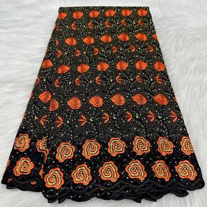 Mới Nhất Châu Phi Ren Vải Chất Lượng Cao Thêu Vải Lafayette Thụy Sĩ Ren Khâu Quần Áo Trong Thụy Sĩ Tela De Cera Suiza - Product Image 5