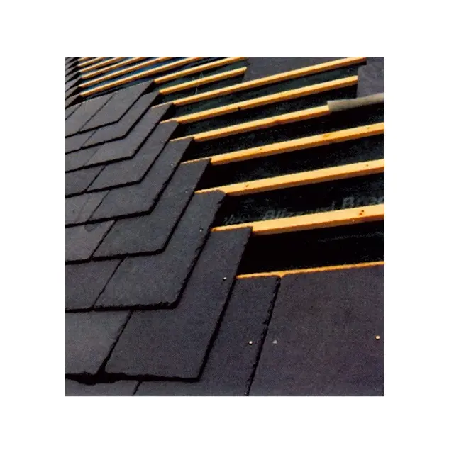 Carrelage de toit en ardoise noire, pierre naturelle, 1 pièce, JX, noir