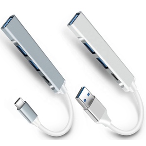 USB 3.0/Typ C bis 4 USB-Anschlüsse Tragbare Lade-OTG-Adapter Docking station USB-Expander mit mehreren Anschlüssen und Netzteil - Product Image 1