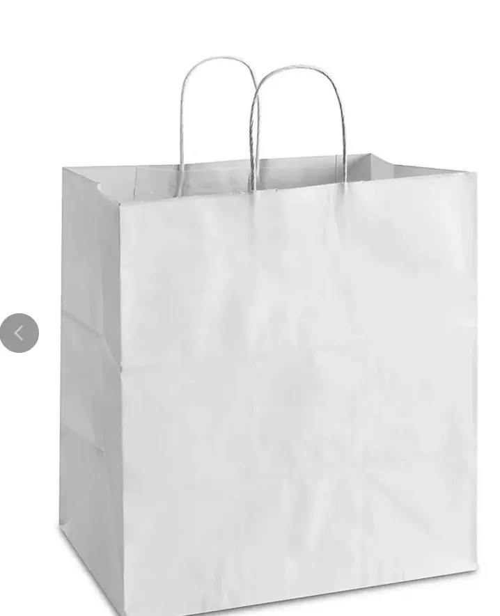 Wholesale Kraft Paper Handheld Bags for Delivery and Catering for Gift Wrapping and Food Service