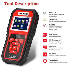 工場ユニバーサル車両ツールコードリーダースキャナーAutomotrizOBD KonnweiKW850車の自動診断ツールOBD2スキャナー車用 - Product Image 3